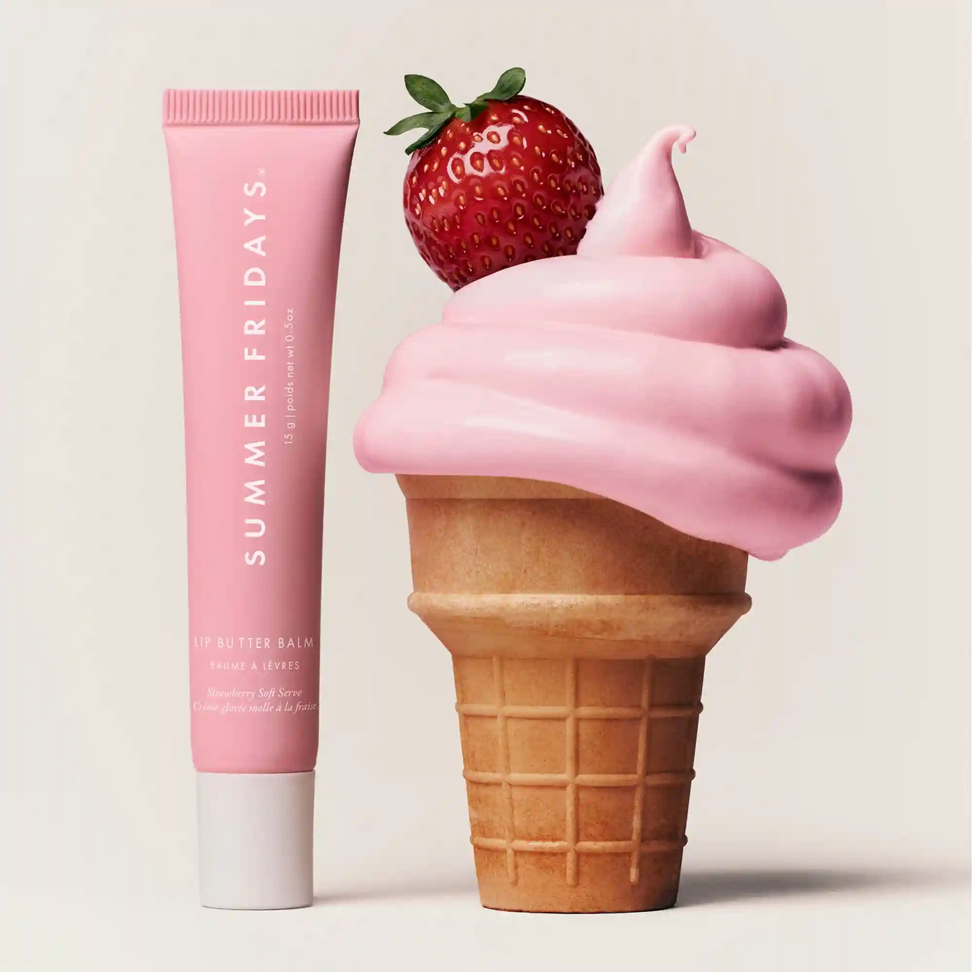 Lip Butter Balm Strawberry Soft Serve - Image 3